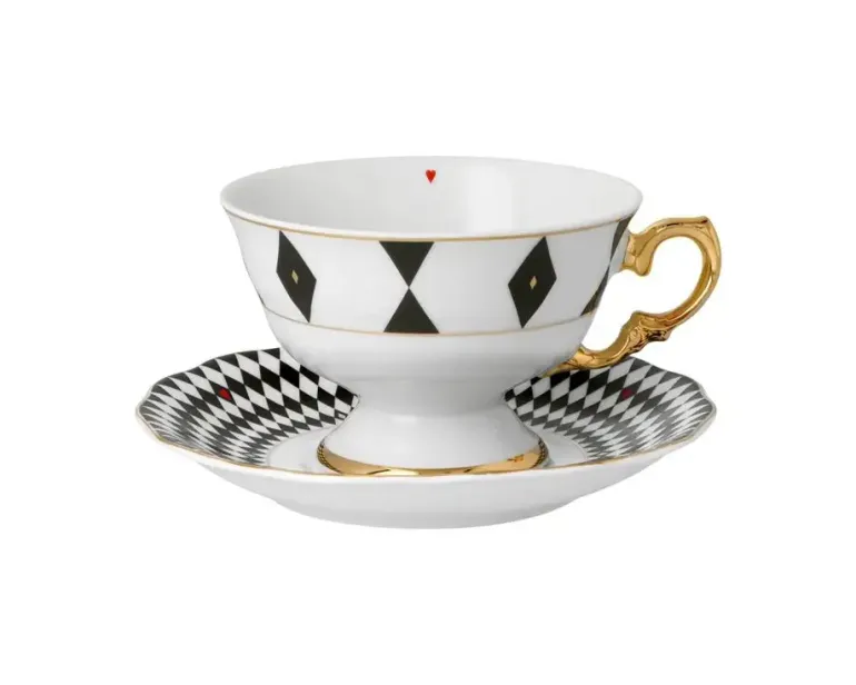 ĆMIELÓW ALASKA G539 DAMA KIER Spodek pod filiżankę 14 cm / duże kółko / porcelana