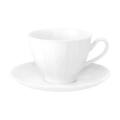 ĆMIELÓW OKTAWA 0001 BIAŁA Zestaw kawowy 21 el / 6 osób / porcelana