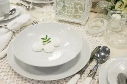 ĆMIELÓW SOFIA 0001 BIAŁA Zestaw obiadowy 36 el / 12 osób / porcelana