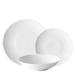 ĆMIELÓW SOFIA 0001 BIAŁA Zestaw obiadowy 36 el / 12 osób / porcelana