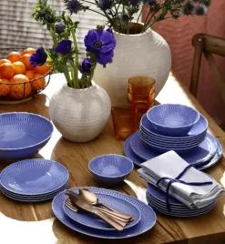 ĆMIELÓW SOFIA LB03 SZAFIROWA Zestaw obiadowy 18 el / 6 osób / porcelana