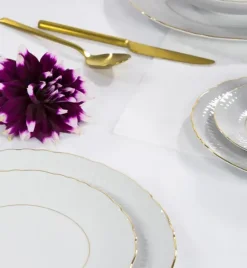 ĆMIELÓW SOFIA 3604 ZŁOTA LINIA Zestaw obiadowy 18 el / 6 osób / porcelana