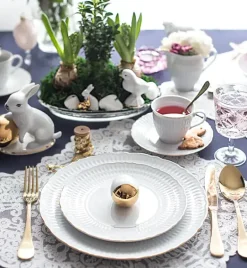 ĆMIELÓW SOFIA 3604 ZŁOTA LINIA Zestaw obiadowy 18 el / 6 osób / porcelana