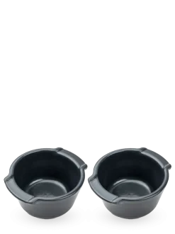 PEUGEOT APPOLIA Naczynia ceramiczne okrągłe 200 ml 2 szt. grafitowe