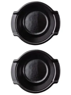 PEUGEOT APPOLIA Naczynia ceramiczne okrągłe 200 ml 2 szt. czarne
