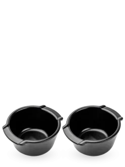 PEUGEOT APPOLIA Naczynia ceramiczne okrągłe 200 ml 2 szt. czarne