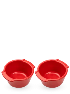 PEUGEOT APPOLIA Naczynia ceramiczne okrągłe 200 ml 2 szt. czerwone
