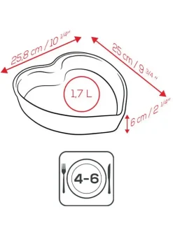 PEUGEOT APPOLIA Naczynie ceramiczne serce 1,7 l