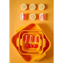 PEUGEOT APPOLIA Naczynie kwadratowe 36 cm / żółte