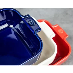 PEUGEOT APPOLIA Naczynie kwadratowe / 21 cm / niebieskie