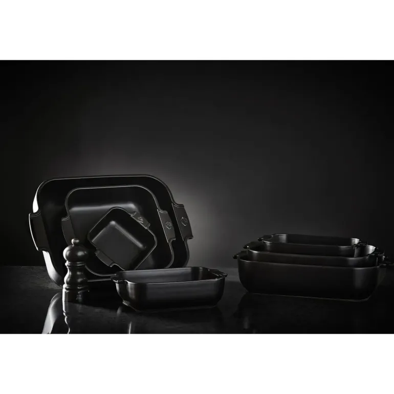 PEUGEOT APPOLIA Naczynie kwadratowe / 36 cm / czarne