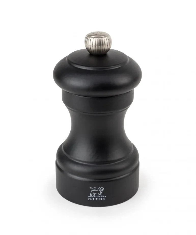 PEUGEOT BISTRO Młynek do soli 10 cm / czarny / drewno