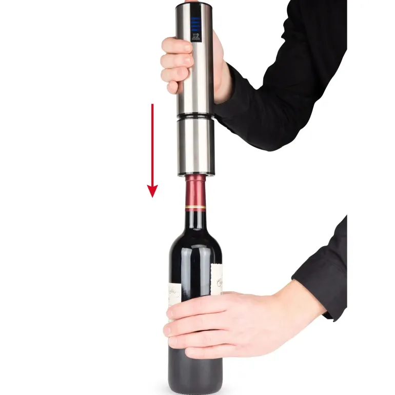 PEUGEOT ELIS TOUCH Korkociąg elektryczny 27 cm / srebrny / innowacyjny