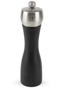 PEUGEOT FIDJI Młynek do pieprzu 20 cm / czarny mat / drewno + stal nierdzewna