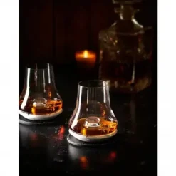 PEUGEOT LES Komplet 2 szklanek do degustacji whisky 380 ml + podstawki chłodzące