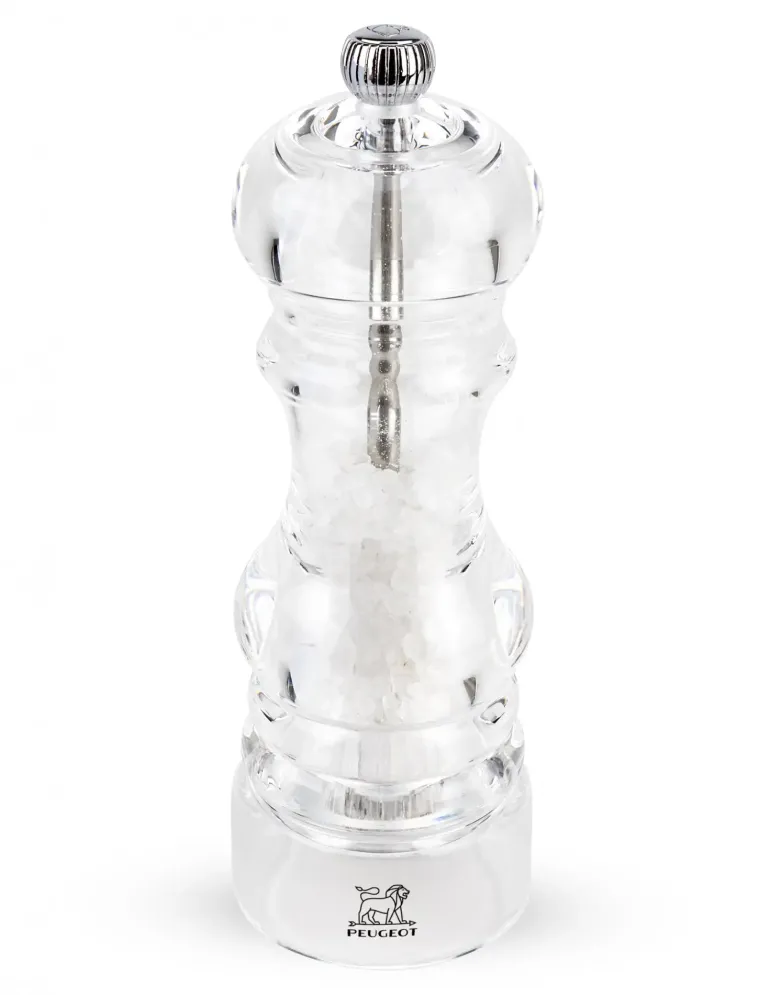 PEUGEOT NANCY Młynek do soli 18 cm / akryl + stal nierdzewna