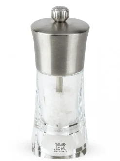 PEUGEOT OUESSANT Młynek do soli 14 cm / naturalny / akryl + stal nierdzewna