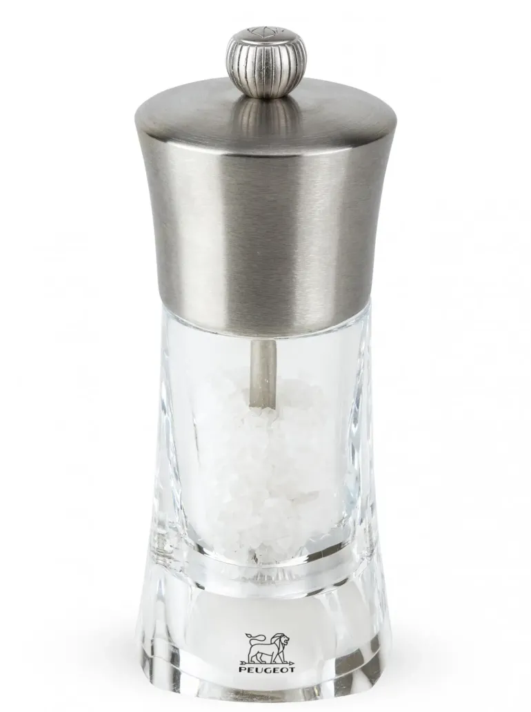 PEUGEOT OUESSANT Młynek do soli 14 cm / naturalny / akryl + stal nierdzewna