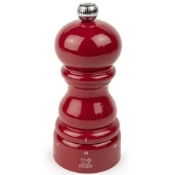 PEUGEOT PARIS Młynek do pieprzu 12 cm / red passion lacquer / drewno bukowe