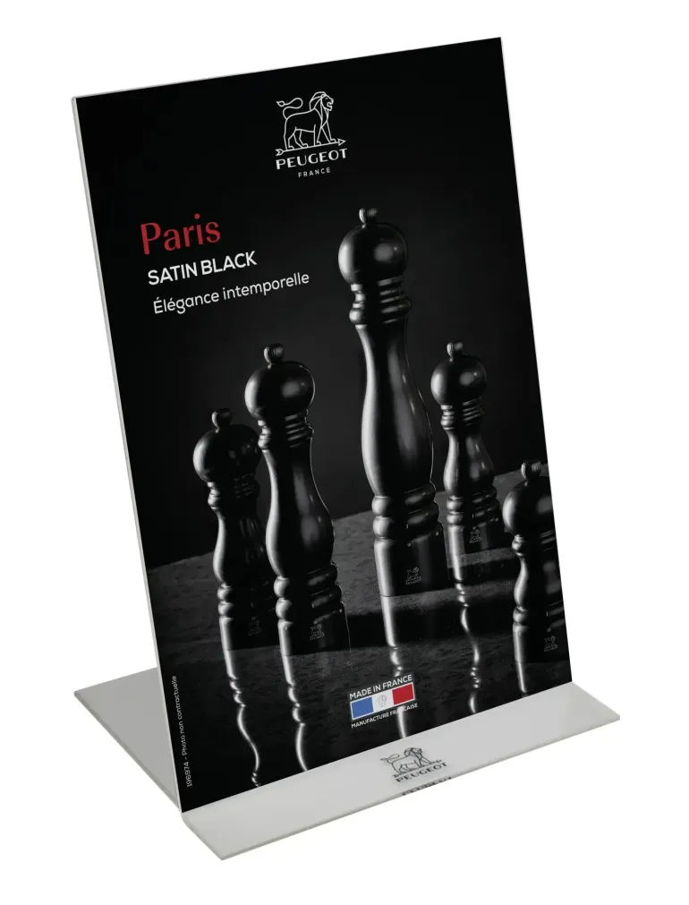 PEUGEOT PARIS Młynek do pieprzu 22 cm / satynowa czerń / drewno bukowe
