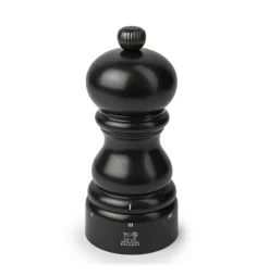 PEUGEOT PARIS Młynek do pieprzu 12 cm / satynowa czerń / drewno bukowe