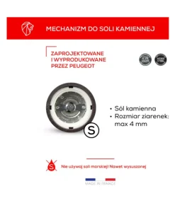 PEUGEOT PARIS Młynek do pieprzu 30 cm / biały lakier / drewno bukowe