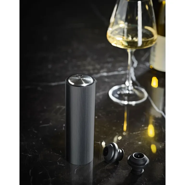 PEUGEOT PRESERVE Pompka próżniowa do wina butelek 14 cm aluminium