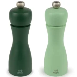PEUGEOT TAHITI DUO Komplet młynków do soli i pieprzu 15 cm / drewno bukowe / zielony