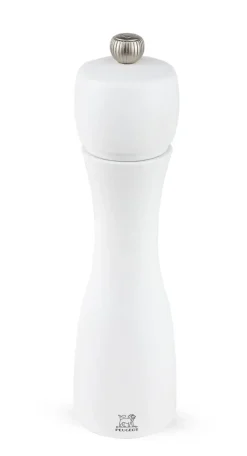 PEUGEOT TAHITI Młynek do soli 20 cm / biały / drewno bukowe