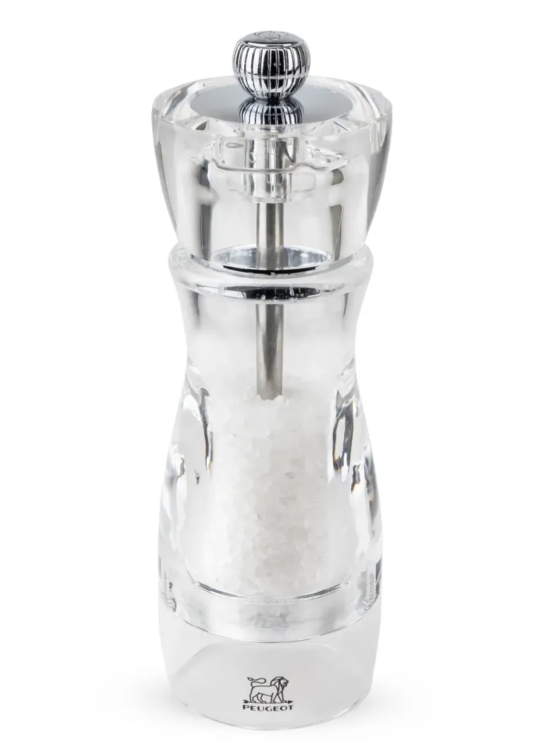 PEUGEOT VITTEL Młynek do soli 16 cm / akryl + stal nierdzewna