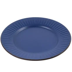 PRIMA DECO BRENTA Komplet obiadowy 36 el dla 12 os / kamionka / granatowy mat