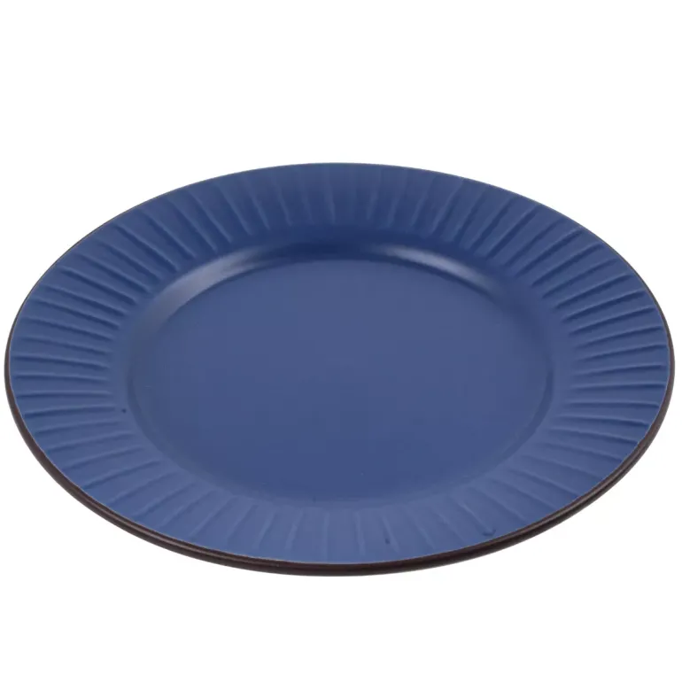 PRIMA DECO BRENTA Komplet obiadowy 54 el dla 18 os / kamionka / granatowy mat