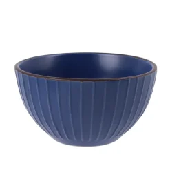 PRIMA DECO BRENTA Komplet obiadowy 54 el dla 18 os / kamionka / granatowy mat
