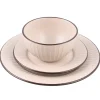PRIMA DECO BRENTA Komplet obiadowy 54 el dla 18 os / kamionka / kaszmirowy mat