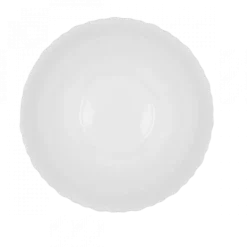 PRIMA DECO CARBO Komplet obiadowy 54 el dla 18 os / biały / karbowany rant / szkło hartowane