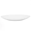 PRIMA DECO CARBO Talerz deserowy 15 cm / biały / karbowany rant / szkło hartowane