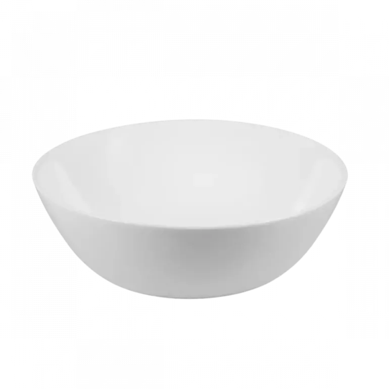 PRIMA DECO CLASSIC Komplet obiadowy OPALEX 54 el dla 18 os / z miseczką / biały / szkło hartowane