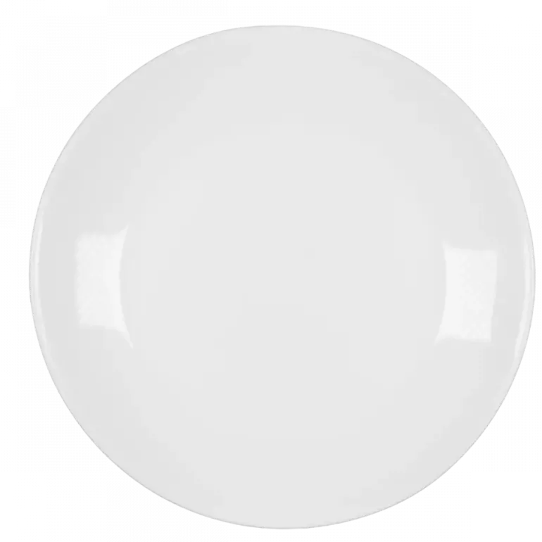 PRIMA DECO CLASSIC Komplet obiadowy OPALEX 54 el dla 18 os / z miseczką / biały / szkło hartowane