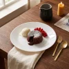 PRIMA DECO CLASSIC Talerz deserowy 18 cm / biały / szkło hartowane