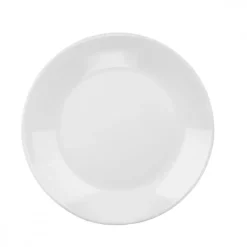 PRIMA DECO CLASSIC Talerz deserowy 18 cm / biały / szkło hartowane