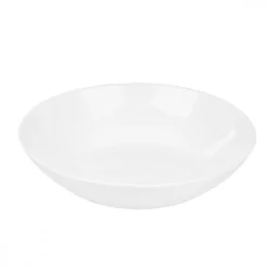PRIMA DECO CLASSIC Talerz głęboki do zupy 20 cm / biały / szkło hartowane