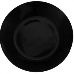 PRIMA DECO CLASSIC Talerz obiadowy 25 cm / czarny / szkło hartowane