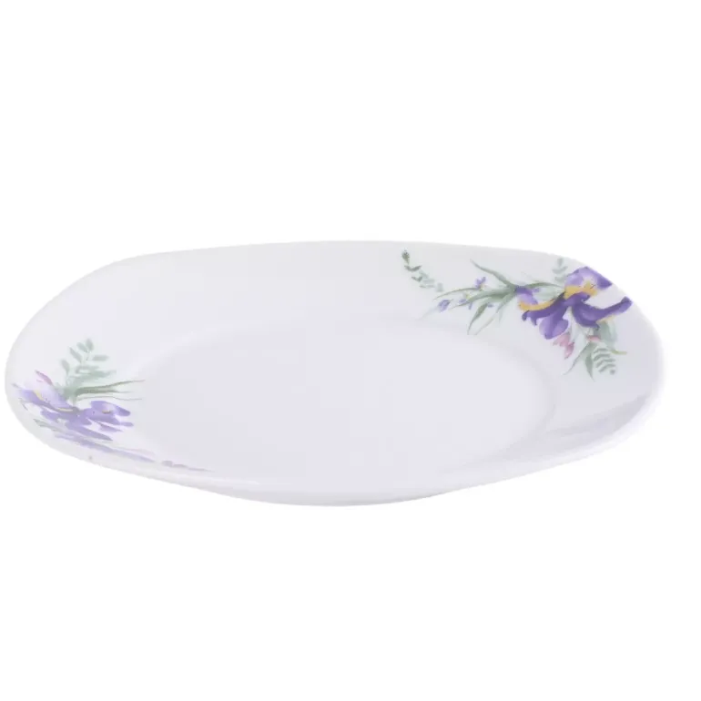 PRIMA DECO Komplet obiadowy 36 el dla 12 os IRYS / kwadratowy / porcelana