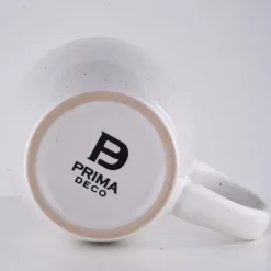 PRIMA DECO Komplet obiadowy 72 el dla 18 os biały / kamionka