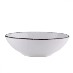 PRIMA DECO Komplet obiadowy 72 el dla 18 os biały / kamionka