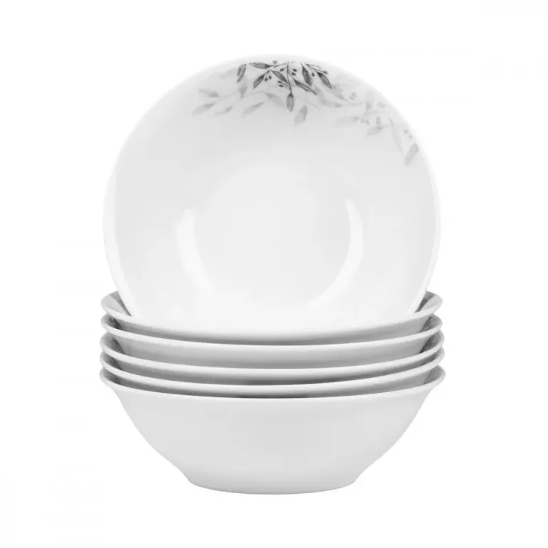 PRIMA DECO Komplet obiadowy 54 el dla 18 os NATURA / okrągły / porcelana