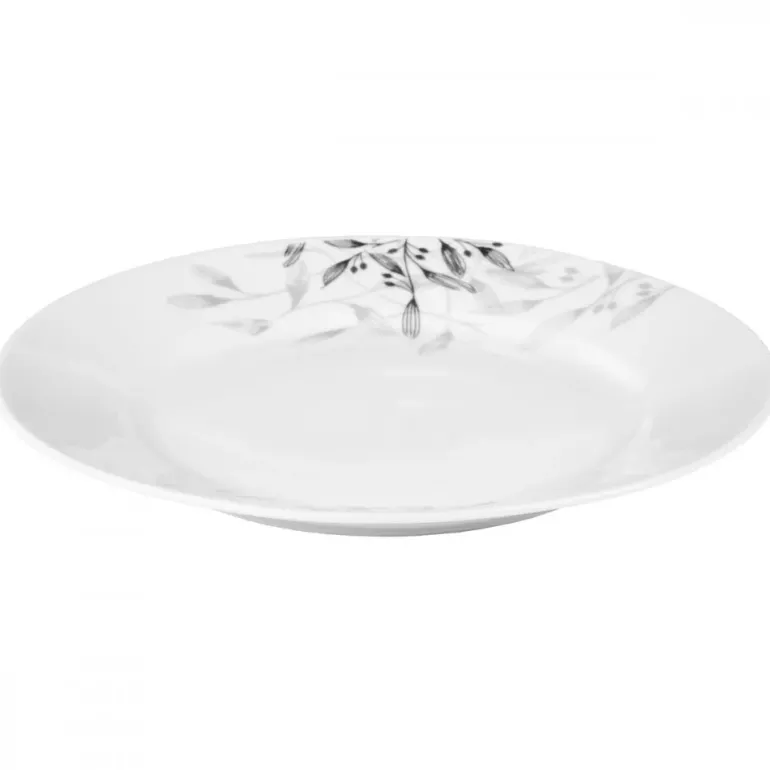 PRIMA DECO Komplet obiadowy 54 el dla 18 os NATURA / okrągły / porcelana