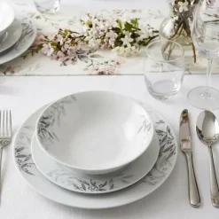 PRIMA DECO Komplet obiadowy 54 el dla 18 os NATURA / okrągły / porcelana