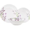 PRIMA DECO Komplet obiadowy 36 el dla 12 os LAWENDA / okrągły / porcelana