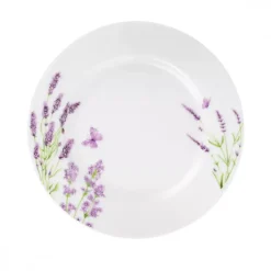 PRIMA DECO Komplet obiadowy 36 el dla 12 os LAWENDA / okrągły / porcelana